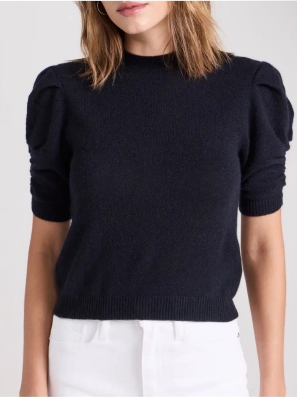 NWT Frame $328 Frankie Crew 100% Cashmere  Sz small